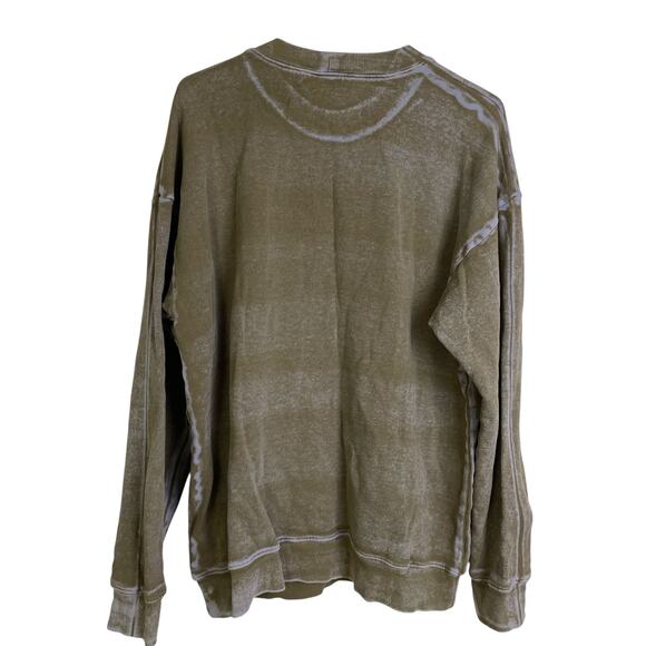 Raquel Allegra Sweatshirt Womens Size 2 Brown Pullover Crew Neck Handmade LA - Picture 2 of 12